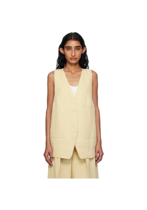 The Frankie Shop Beige Melrose Linen Vest
