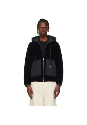Moncler Black Archivio Zip-Up Cardigan Hoodie