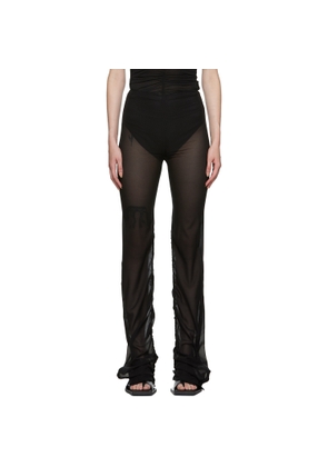 Dion Lee Black Drape Gather Trousers