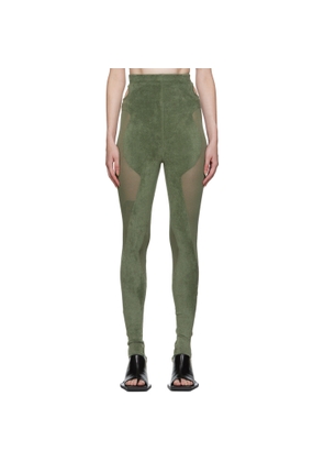 Dion Lee Green Chenille Leggings