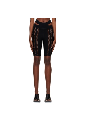 Dion Lee Black Column Shorts