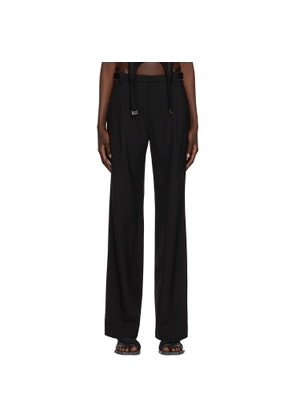 Dion Lee Black Lingerie Wool Trousers