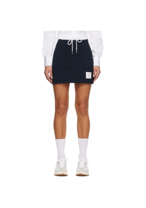 Thom Browne Navy Classic 4-Bar Jersey Miniskirt