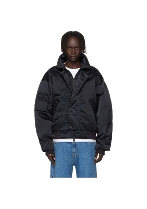 Canada Goose Black Seguin Aviator Down Bomber Jacket
