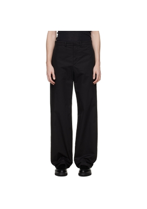 Rier Black Cotton Trousers