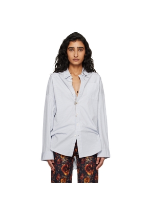 R13 Blue Drop Neck Shirt
