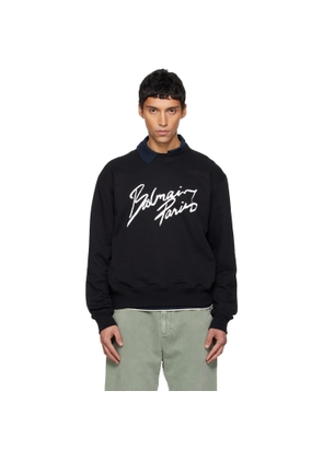 BALMAIN Black 'Balmain Paris' Sweatshirt
