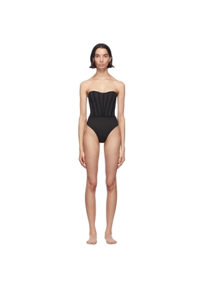 Agent Provocateur Black Roxey Corset Bodysuit