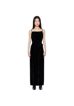 Holzweiler Black Cygnet Velvet Maxi Dress