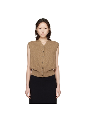 Cordera Khaki Flecked Cotton Waistcoat