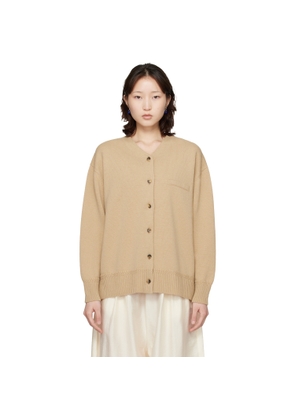 Cordera Beige Merino Wool Cardigan