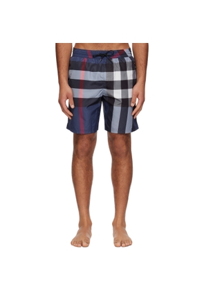 Burberry Blue Check Swim Shorts