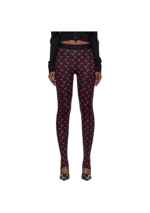 Marine Serre Black Moon Printed Jersey Leggings