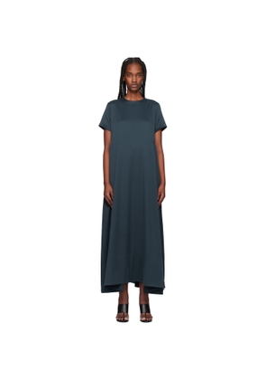 REMAIN Birger Christensen Navy Short Sleeve Maxi Dress