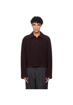 Rier Burgundy Fleece Polo