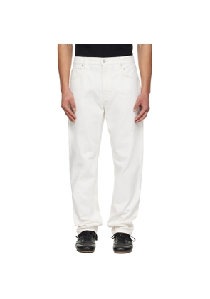 BALMAIN White Straight-Cut Jeans