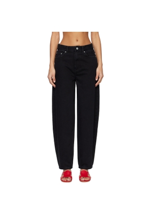 GANNI Black Loose Rigid Stary Jeans