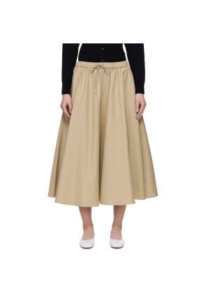 Cordera Beige Technical Midi Skirt
