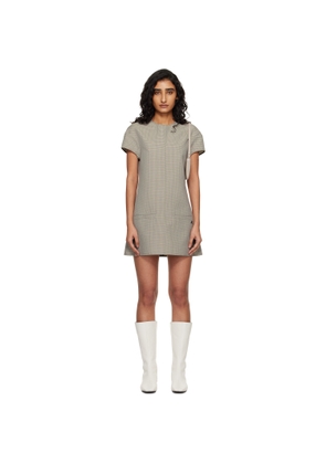 Courrèges Gray Heritage Houndstooth Minidress