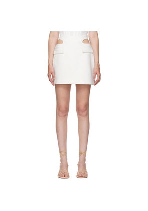 Dion Lee White Y Front Miniskirt