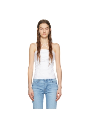 FRAME White Tie Back Tank Top