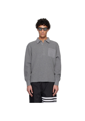 Thom Browne Gray Rugby Polo