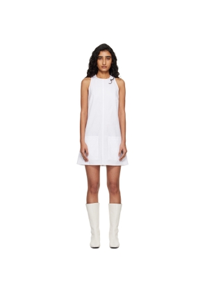 Courrèges White Heritage Sleeveless Poplin Minidress