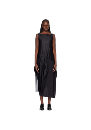 Y-3 Black Mesh Midi Dress