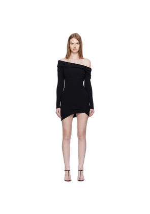 Christopher Esber Black Rib Minidress