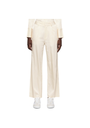 THIRD FORM Off-White Under Current Trousers