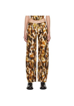 PRISCAVera Orange Printed Jeans