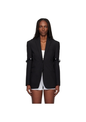 Coperni Black Logo Belted Blazer