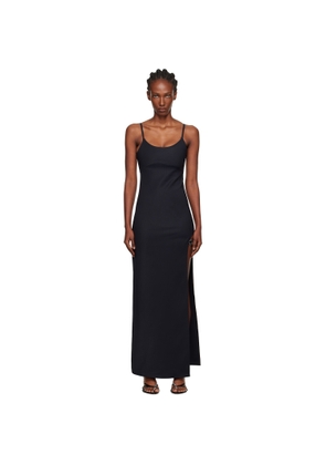 Coperni Black Garter Belt Maxi Dress