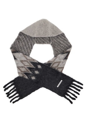 Acne Studios Gray Hooded Scarf