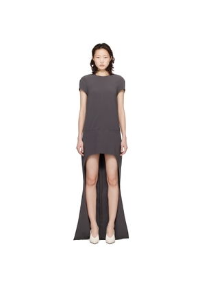 Courrèges Gray Circle Edge Maxi Dress
