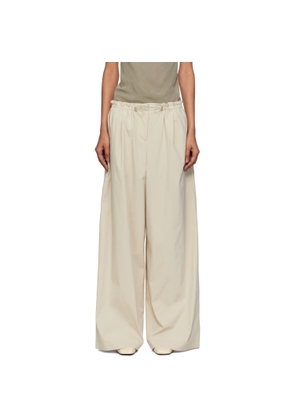 St. Agni Beige Petit Paperbag Waist Trousers
