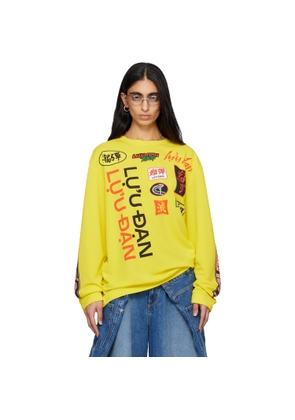 LU'U DAN Yellow Oversized Long Sleeve T-shirt