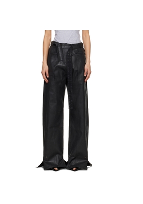 Ottolinger Black Glazed Baggy Jeans