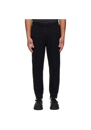 BOSS Black Stretch-Cotton Logo Detail Sweatpants