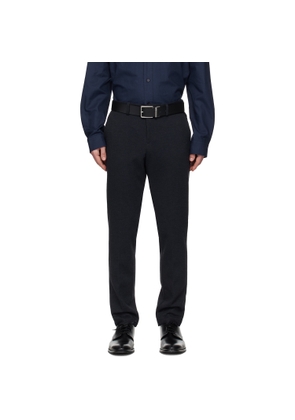 BOSS Navy Slim-Fit Trousers