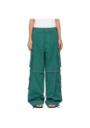 ERL Green Zip-Off Cargo Pants