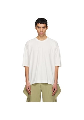 HOMME PLISSÉ ISSEY MIYAKE White Release-T Basic T-shirt