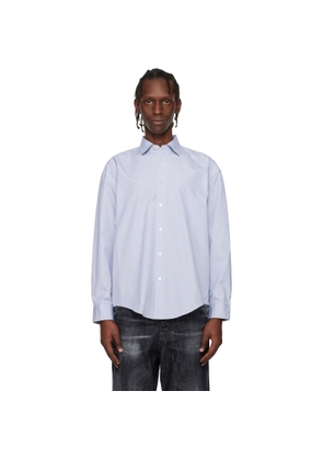 BOSS Navy Striped Relaxed-Fit Shirt