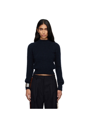 Dries Van Noten Navy Fitted Sweater