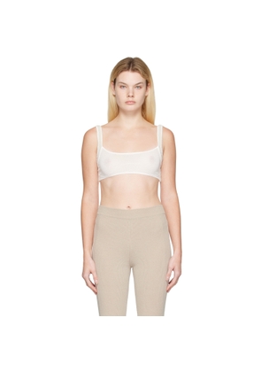 JACQUEMUS White Le Papier 'Le Bandeau Ascosu' Bra