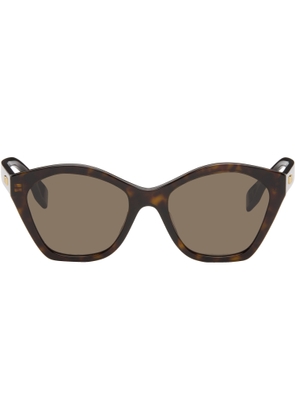 Fendi Brown Lettering Sunglasses