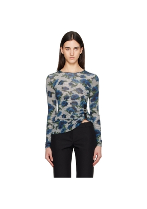 Coperni Blue & White Suspended ASCII T-shirt