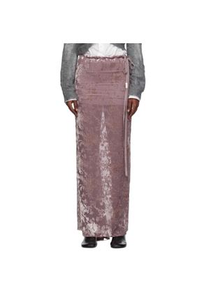 Ann Demeulemeester Pink Eveline Bias Maxi Skirt