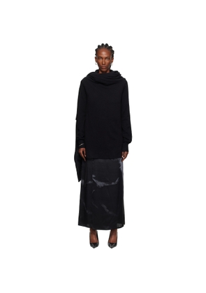 Ann Demeulemeester Black Nadine 3 Holes Turtleneck