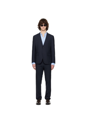 BOSS Navy Wool Ripstop Suit